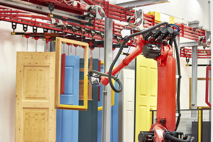 Automatischer Farbauftrag