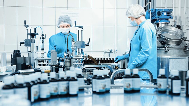 Produktion in der Pharmaindustrie